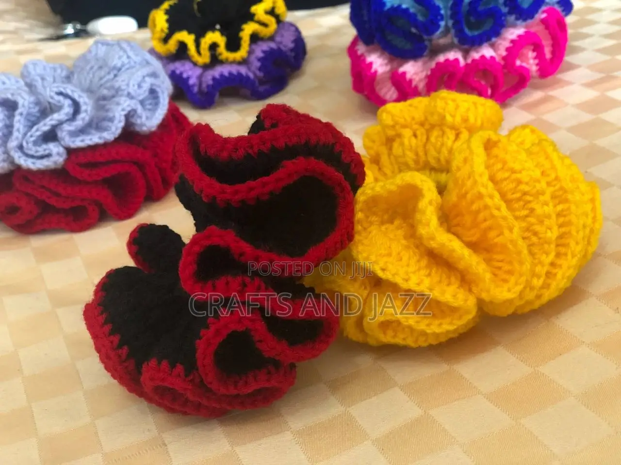 Customizable Crochet Scrunchies