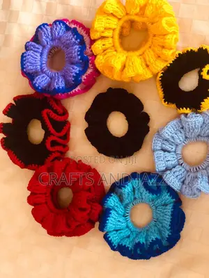 Customizable Crochet Scrunchies