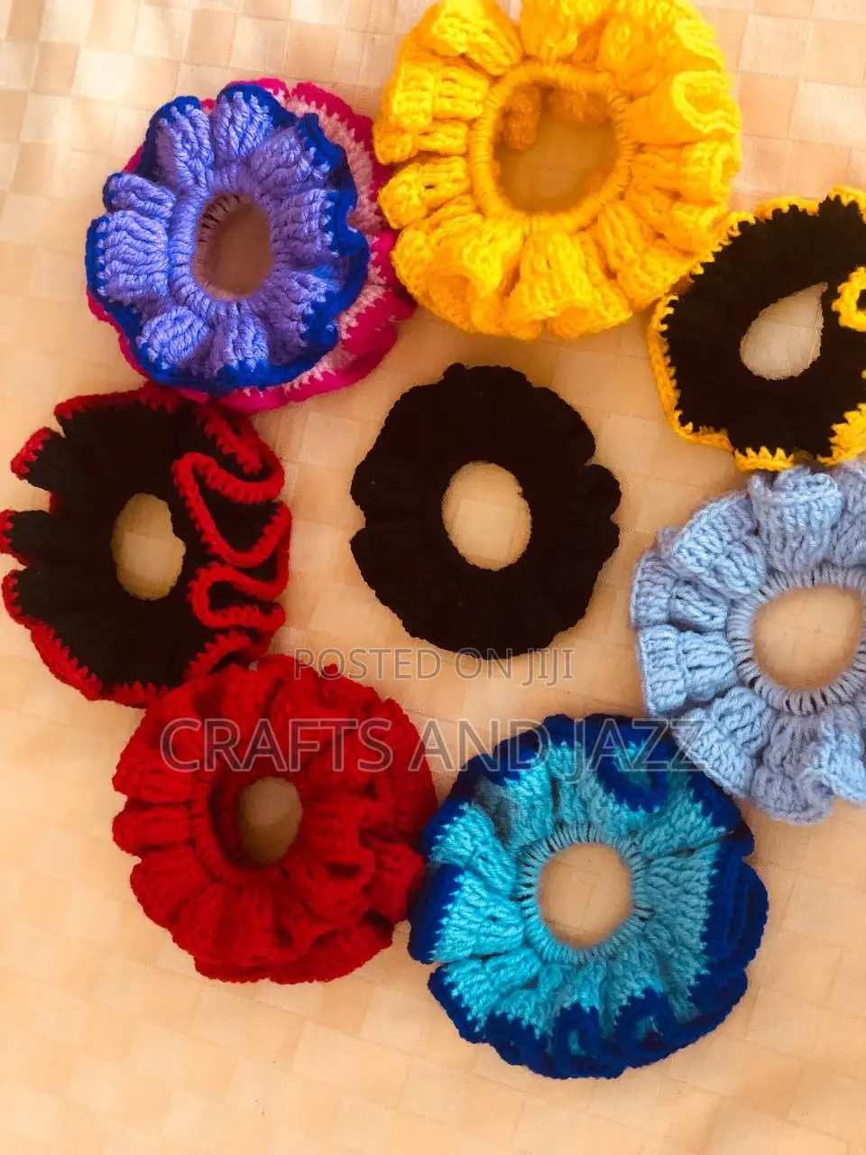 Customizable Crochet Scrunchies