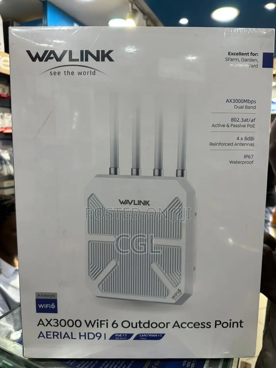 Wavlink Aerial Hd9 Ax3000 Wifi 6 Outdoor Acesspoint