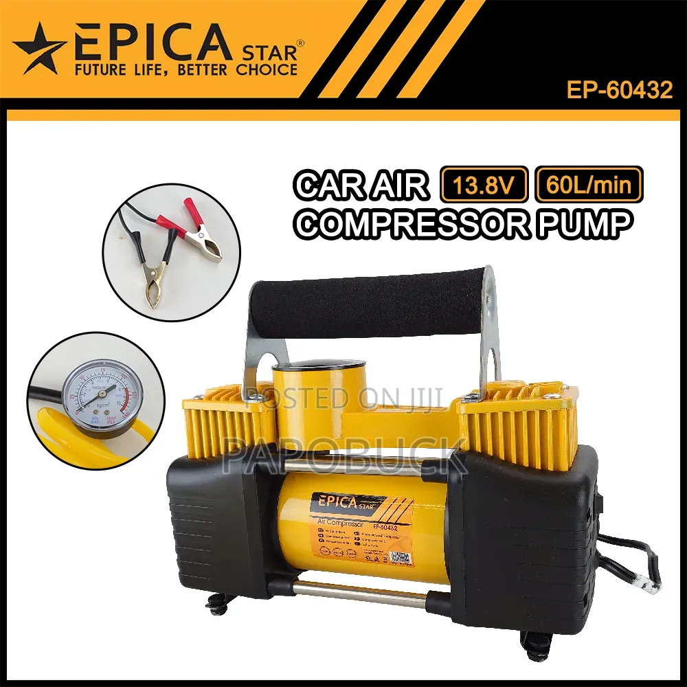 Epica Star Car Air Compressor Pump Ep-60432 Cylinder Portable Vehicle
