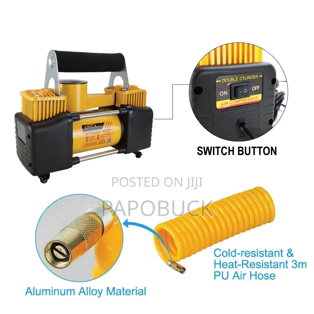 Epica Star Car Air Compressor Pump Ep-60432 Cylinder Portable Vehicle
