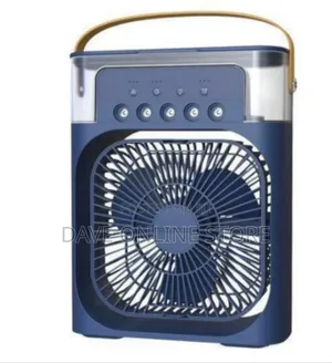 Portable Evaporative Air Cooler and Misting Fan With Led Night Light