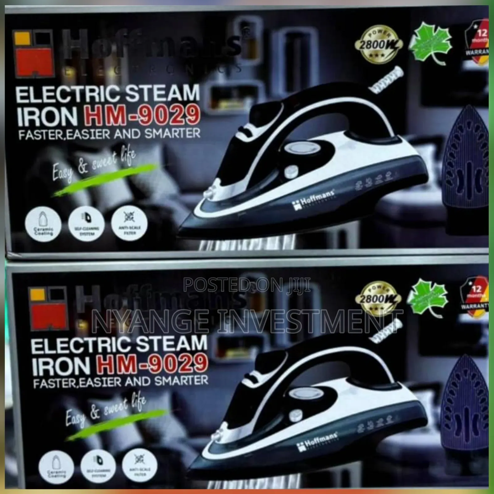 Electric Steam Iron Hm9029. Hoffman Steam Iron