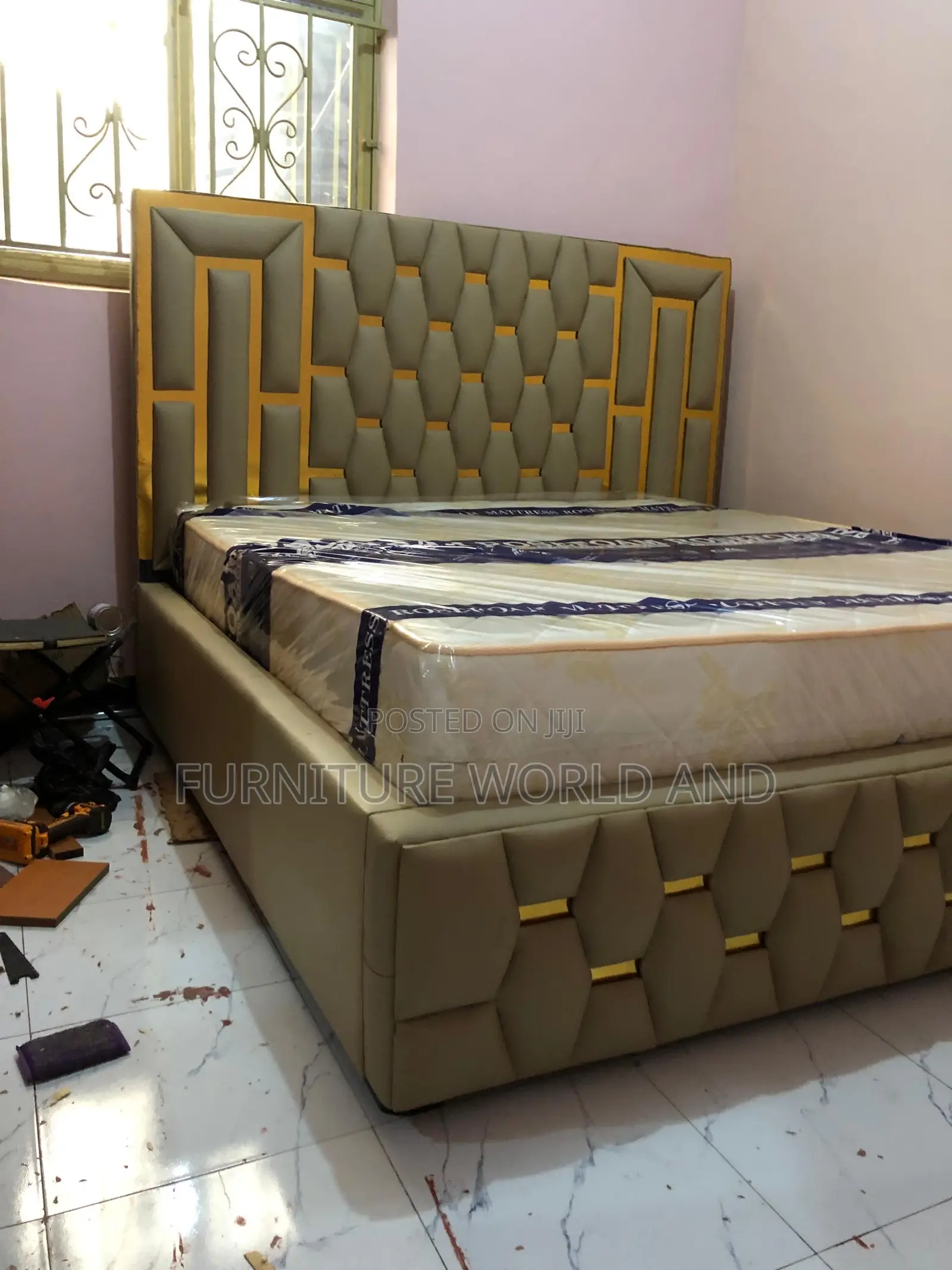 Cream Puzzle Bed
