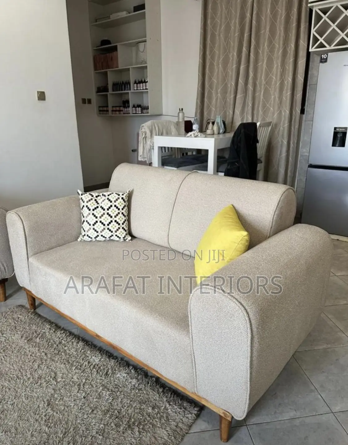 Timeless Comfort in Neutral Tones Sofa