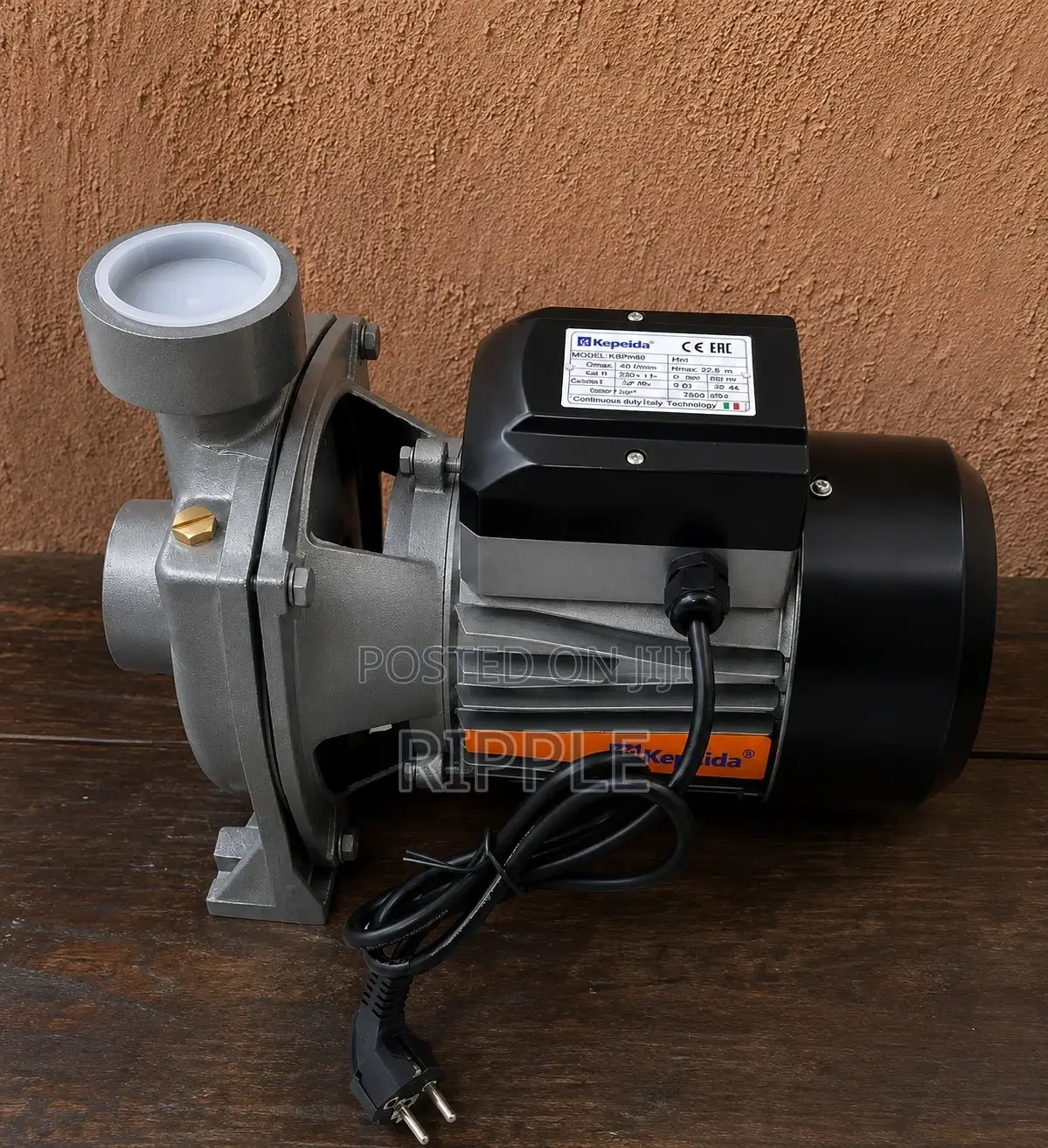 2HP AC Electric Surface Water Pump 30,000l/H 22.5m Head 220V