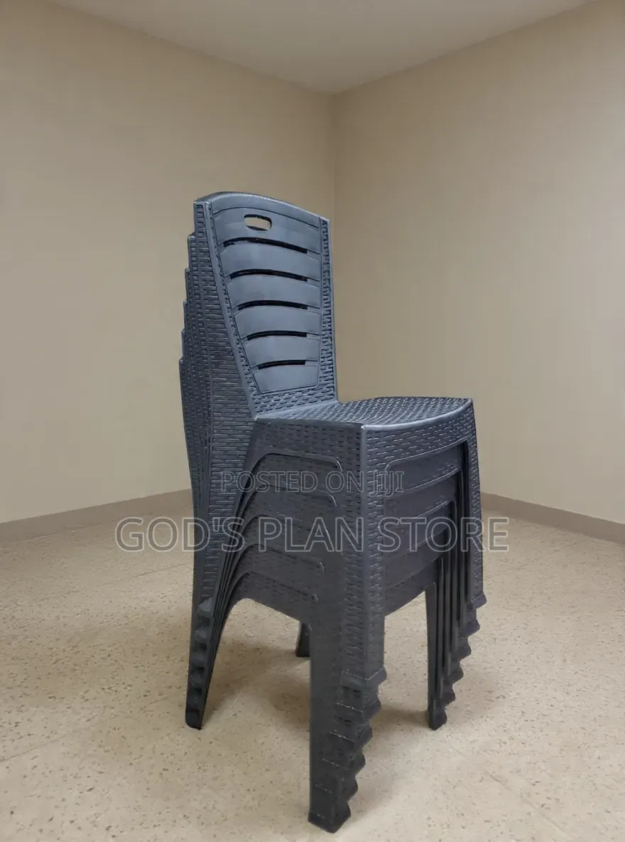 Checked Plastic Chairs Checked Plastic Chairs