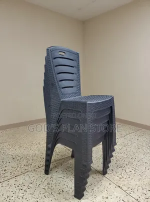 Checked Plastic Chairs Checked Plastic Chairs
