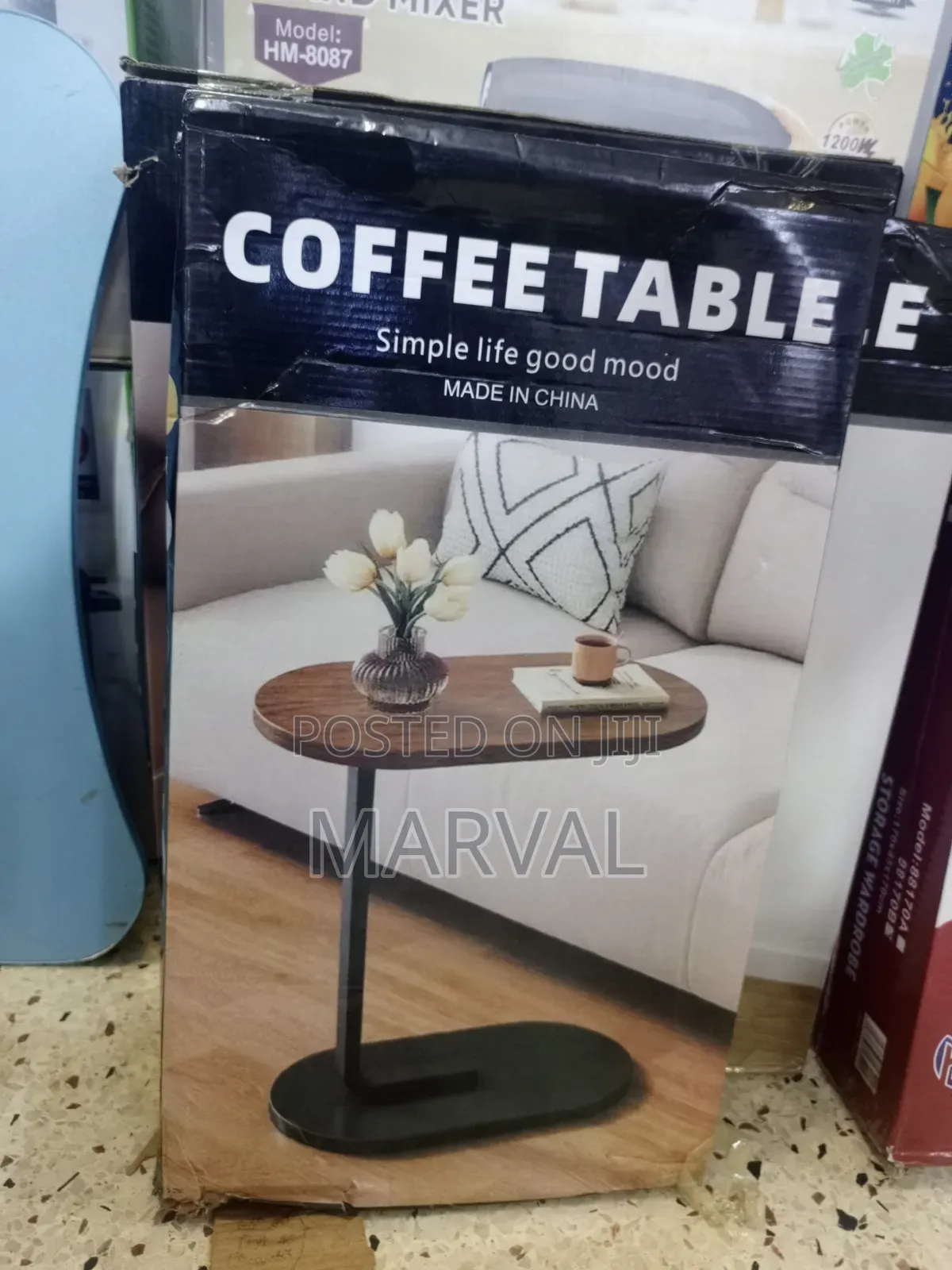 C-Shape Side Coffee Table
