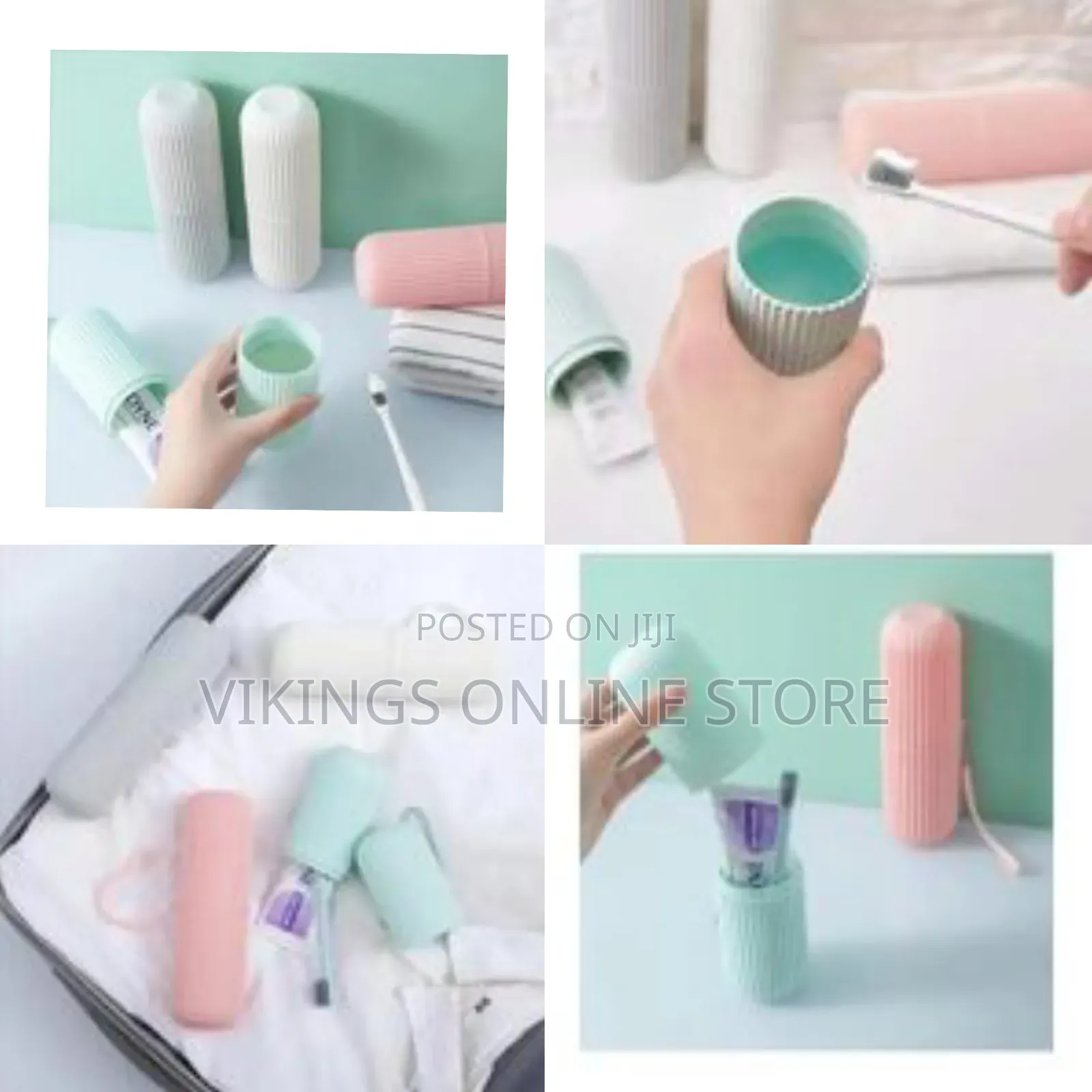 Portable Toothbrush and Toothpaste Travel Case / Holder - Multicolor
