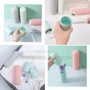 Portable Toothbrush and Toothpaste Travel Case / Holder - Multicolor