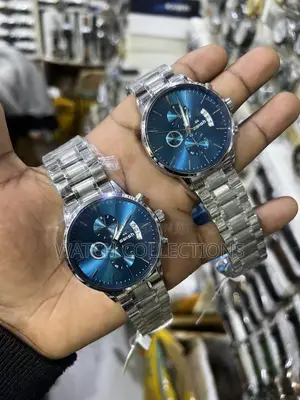 Swish-Silver Blue Face Man Watch