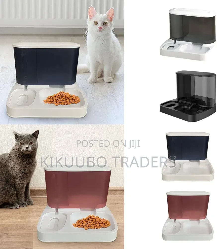 Food Dispenser Water Bowl Portable Pets Feeder