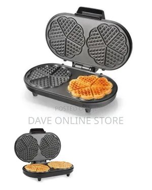 Professional Double Heart-Shaped Waffle Maker