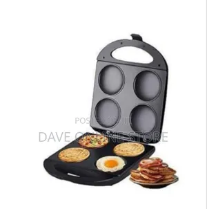 Versatile 4-Hole Electric Pancake and Egg Maker