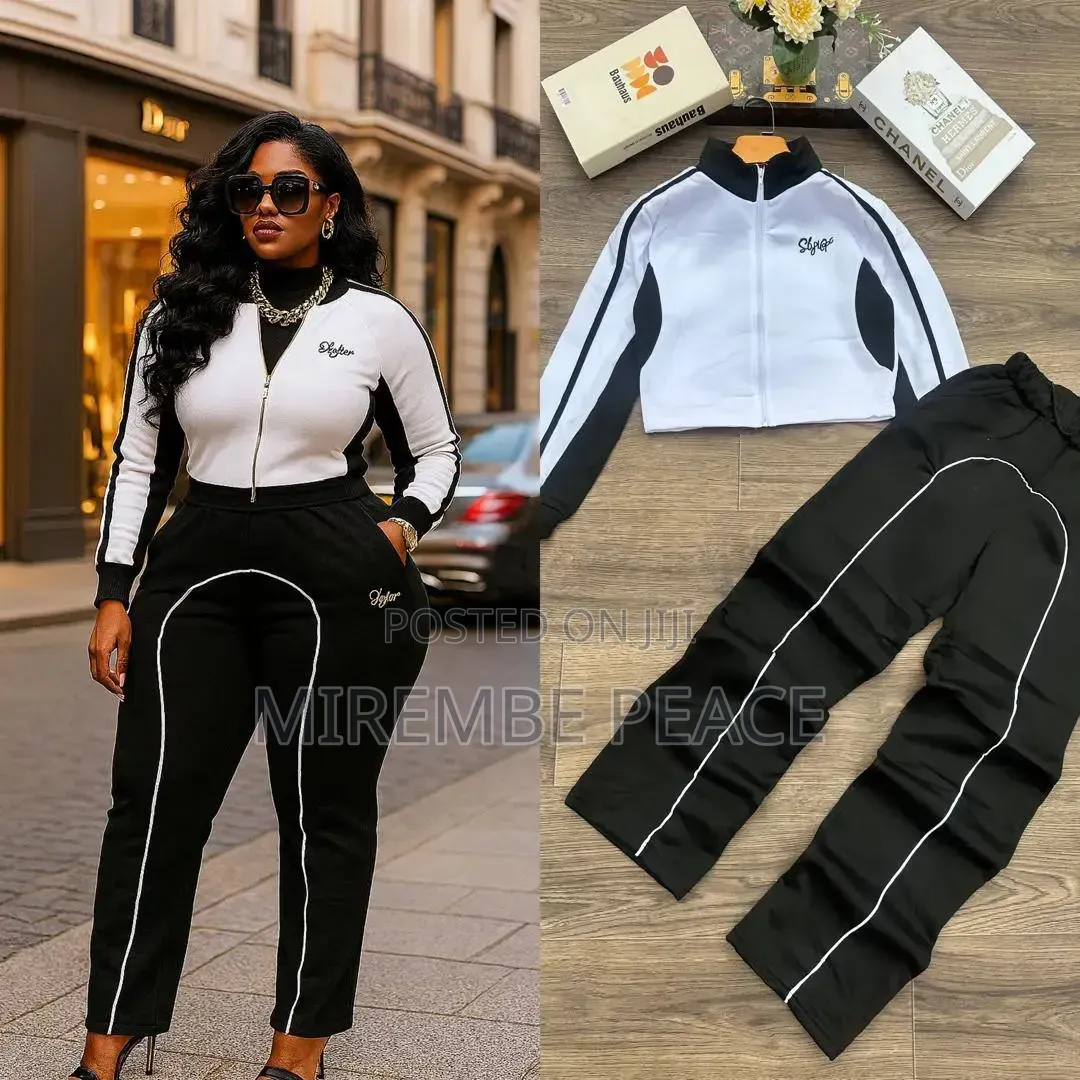 Cropped Zip Up Two-Piece