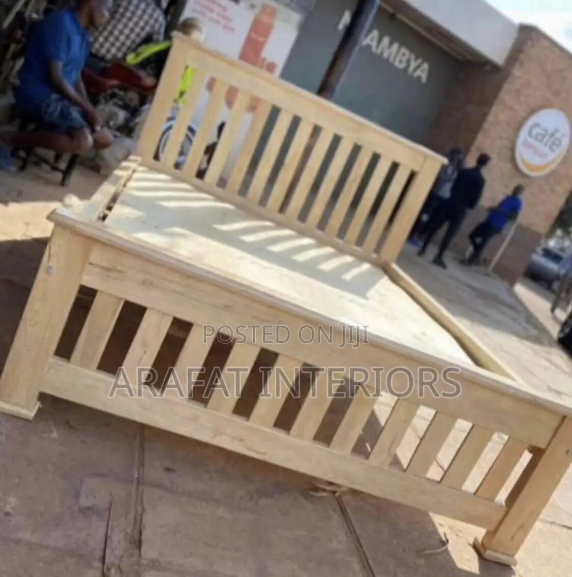 Solid Wood King Bed Frame 
