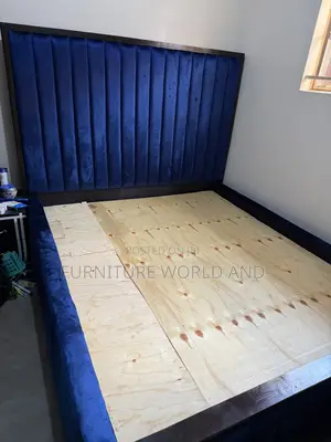 Blue Line Wood Framed Bed