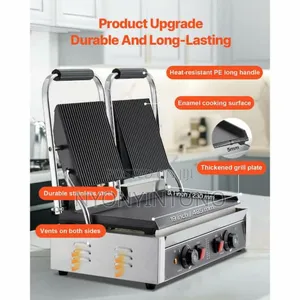 Electro Master Commercial Press Grill 1800w×2