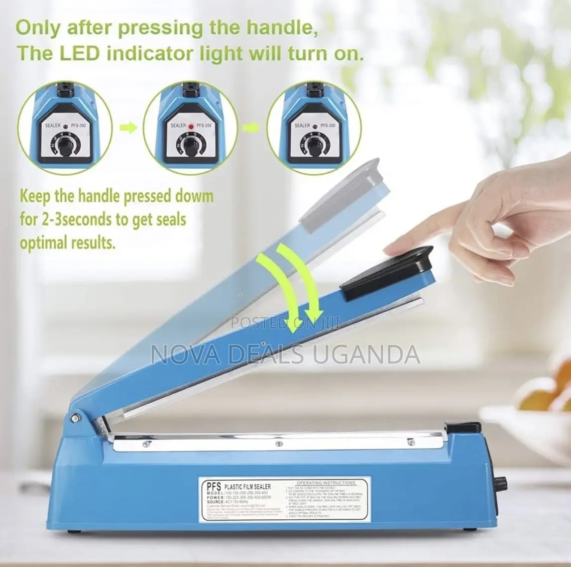 300mm Electric Impulse Heat Sealer Manual Bag Sealing Machine
