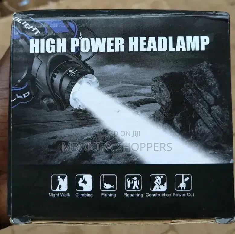 Rechargeable Bright Led Headlamp, Waterproof Camping Headtorch