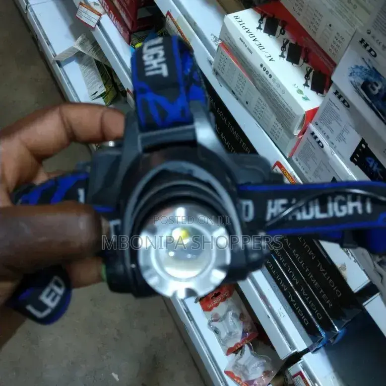 Rechargeable Bright Led Headlamp, Waterproof Camping Headtorch