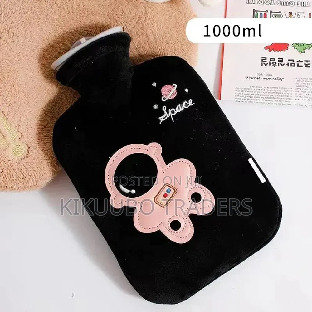 2000ml Hot Water Bag With Plush Cover for Pain Relief – Heating Bag