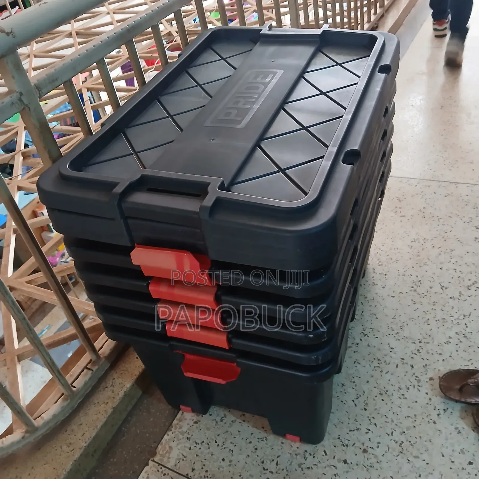 180l Heavy-Duty Plastic Storage Box Both Domestic and Industrial Use