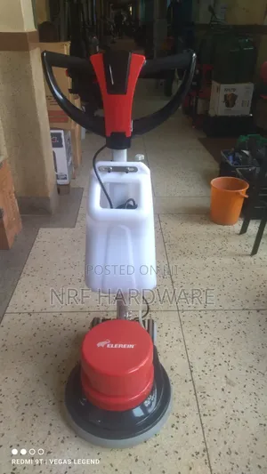 An Electric Circular Floor Scrubber