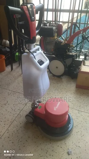 An Electric Circular Floor Scrubber