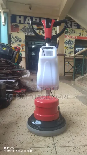 An Electric Circular Floor Scrubber