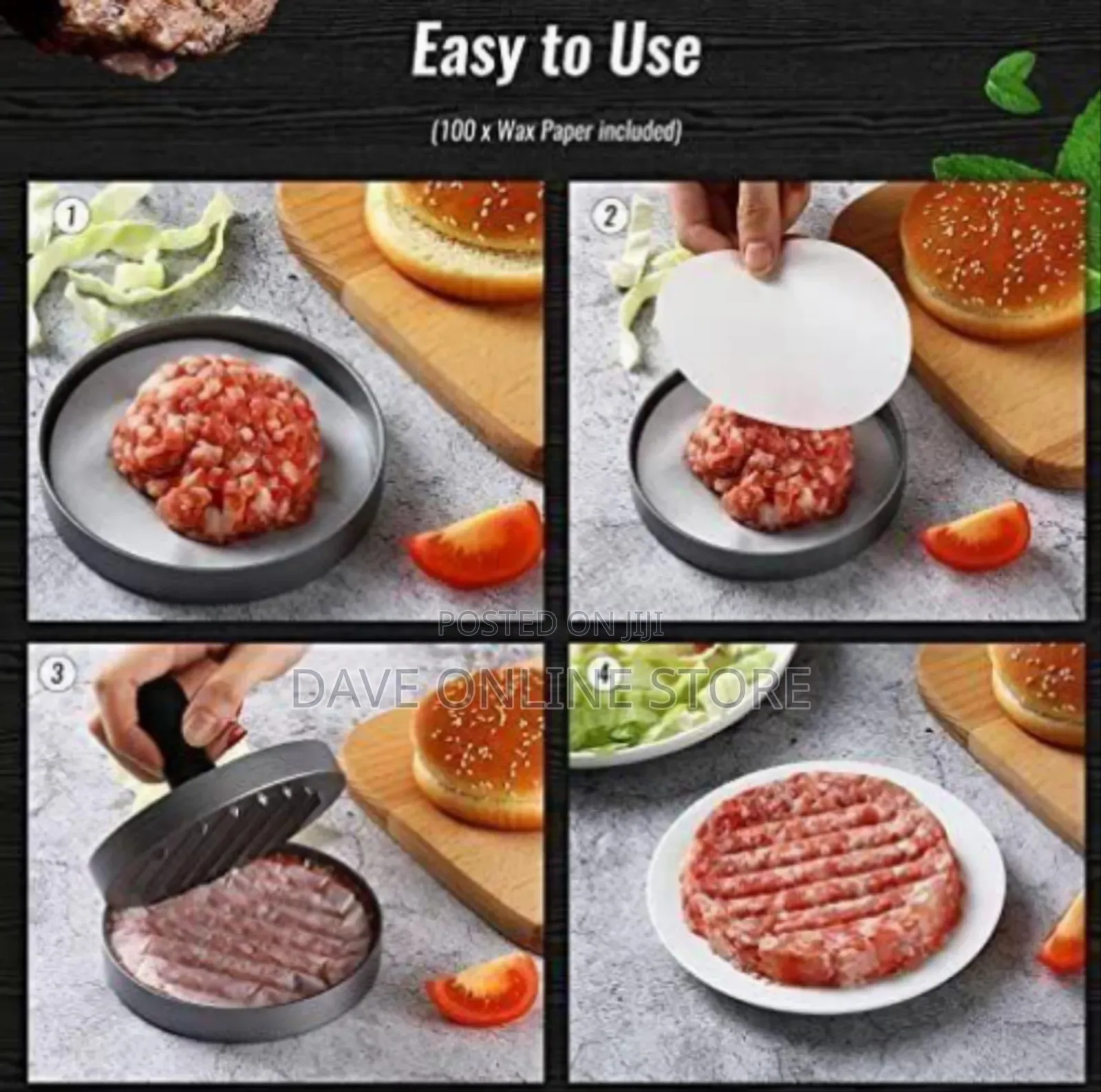 Premium Non-stick Burger Press Maker