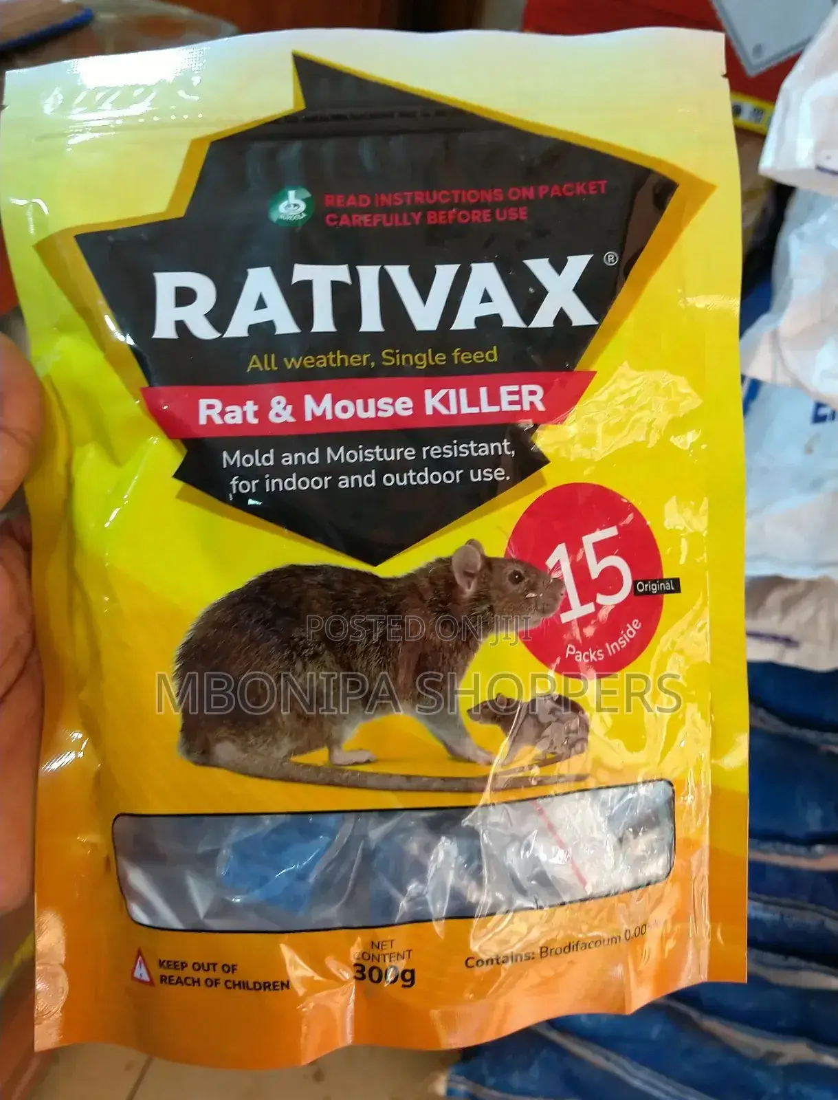 Rativax Rat Poison 300g Sachet