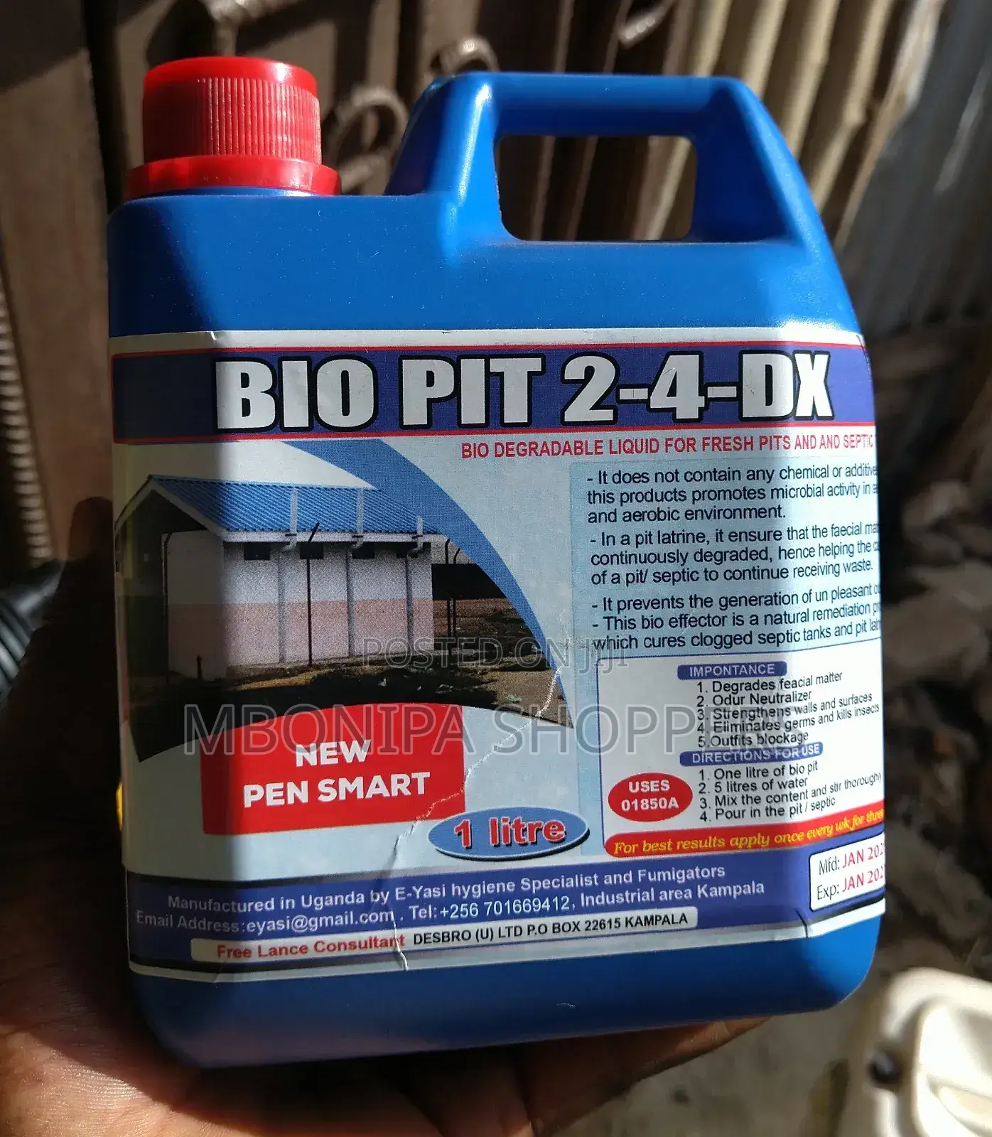 Drying Pit Latrine and Septic Tank Solution Dx4 1ltr