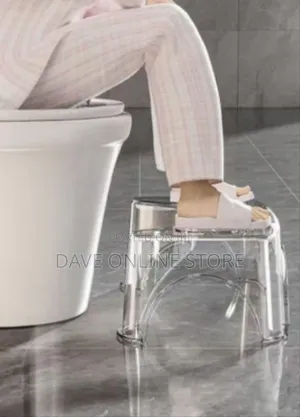 Ergonomic Transparent Toilet Squat Stool