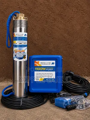 1100w Solar Deep Well Pump 102m Head 3000l/H Borehole Pump