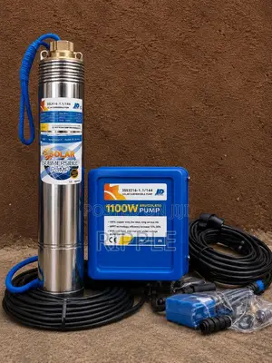 1100w Solar Deep Well Pump 102m Head 3000l/H Borehole Pump