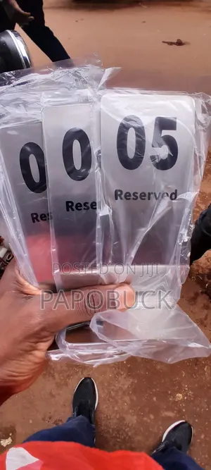 "Reserved" Restaurant Stainless Steel Table Numbers