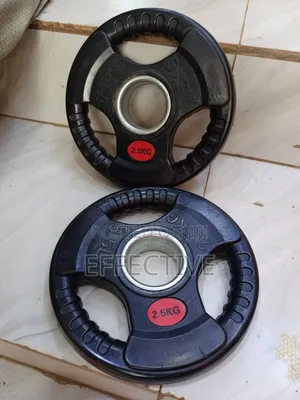 2.5kg Rubber-Coated Iron Weight Plates.