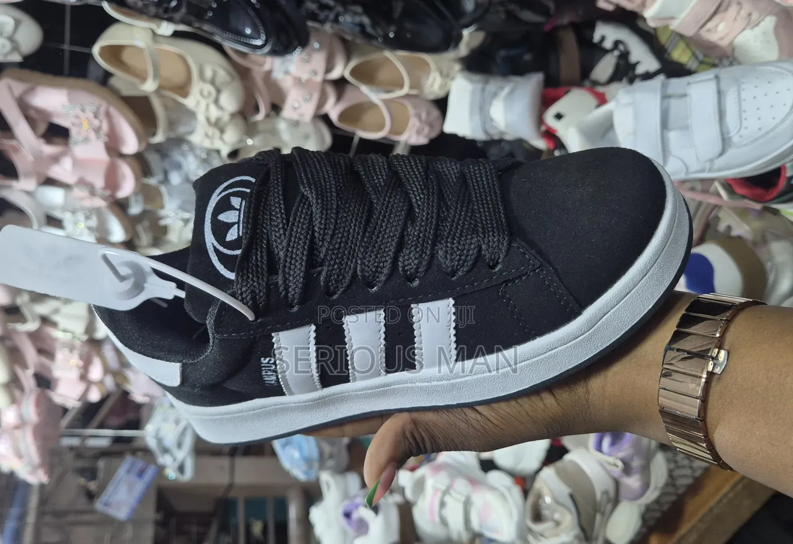 Unisex Campus Black White Classic Sneakers