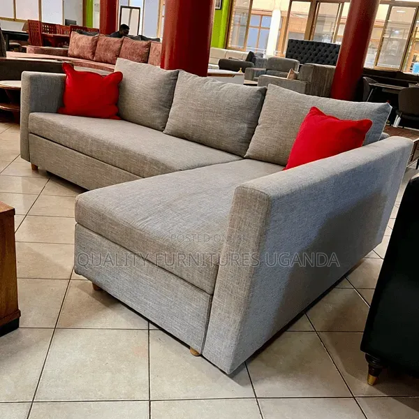 Simple Mini L Sofa Set