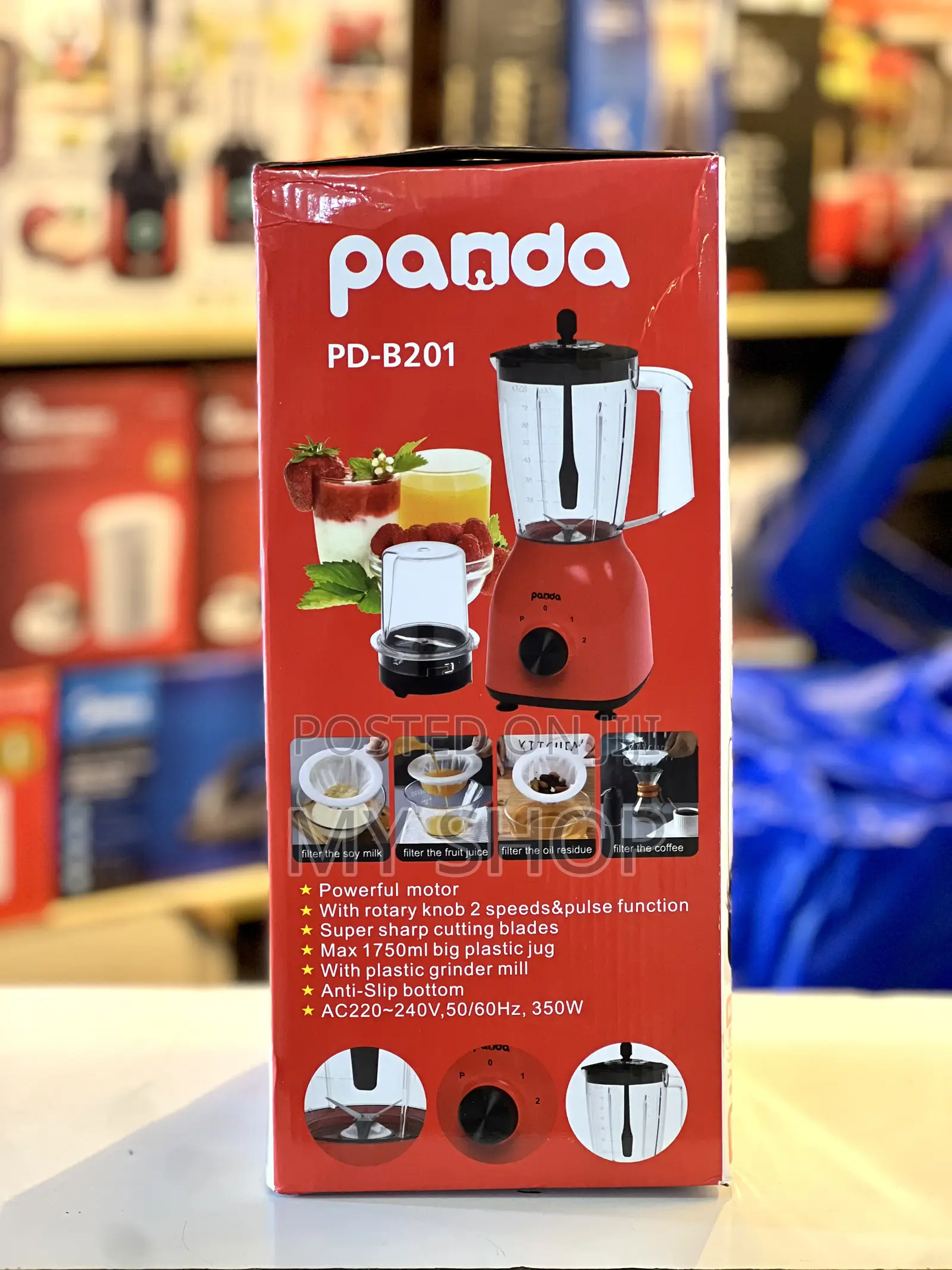 Electric Blender- Strong Motor Easy to Use