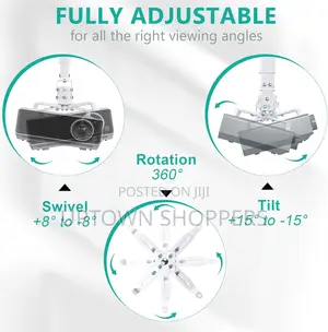 Projector Mount Ceiling/Wall - Universal 3-in-1 Bracket