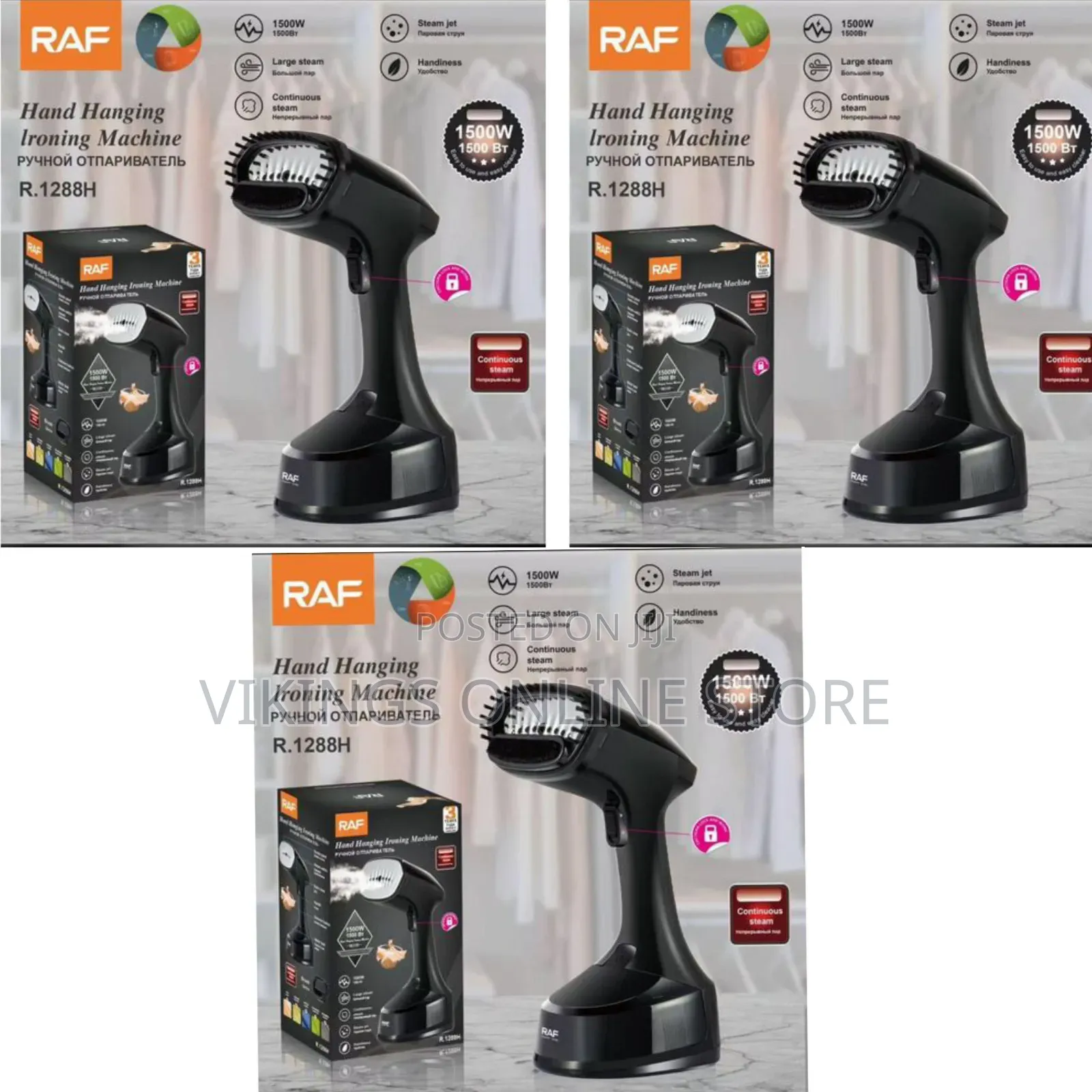 Raf R.1288h Handheld Garment Steamer - Multicolor