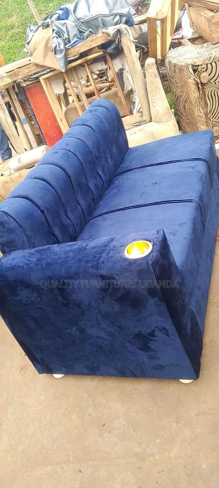 Navy Blue 3 Seater Sofa