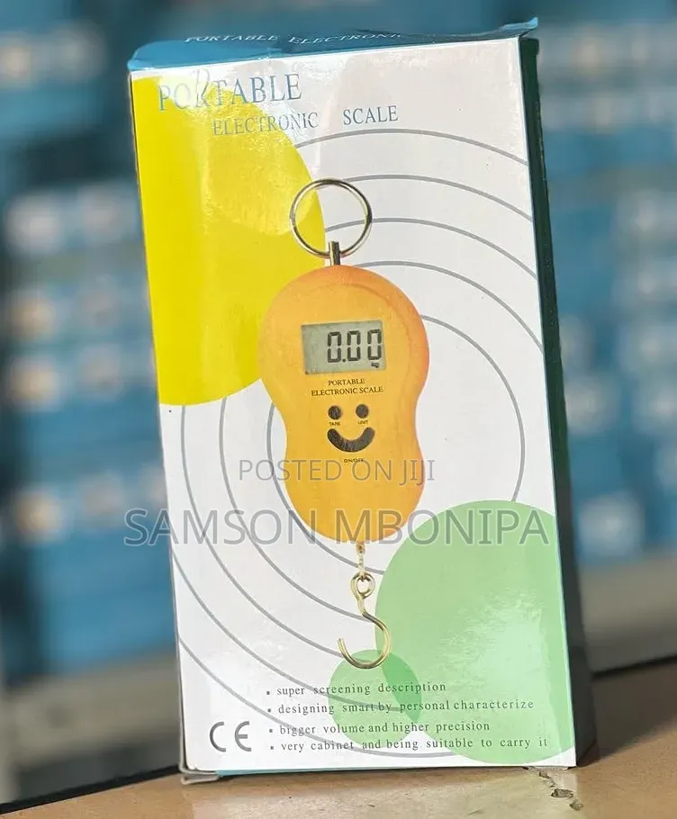 50 Kg Digital Portable Weighing Scale- Multicolour