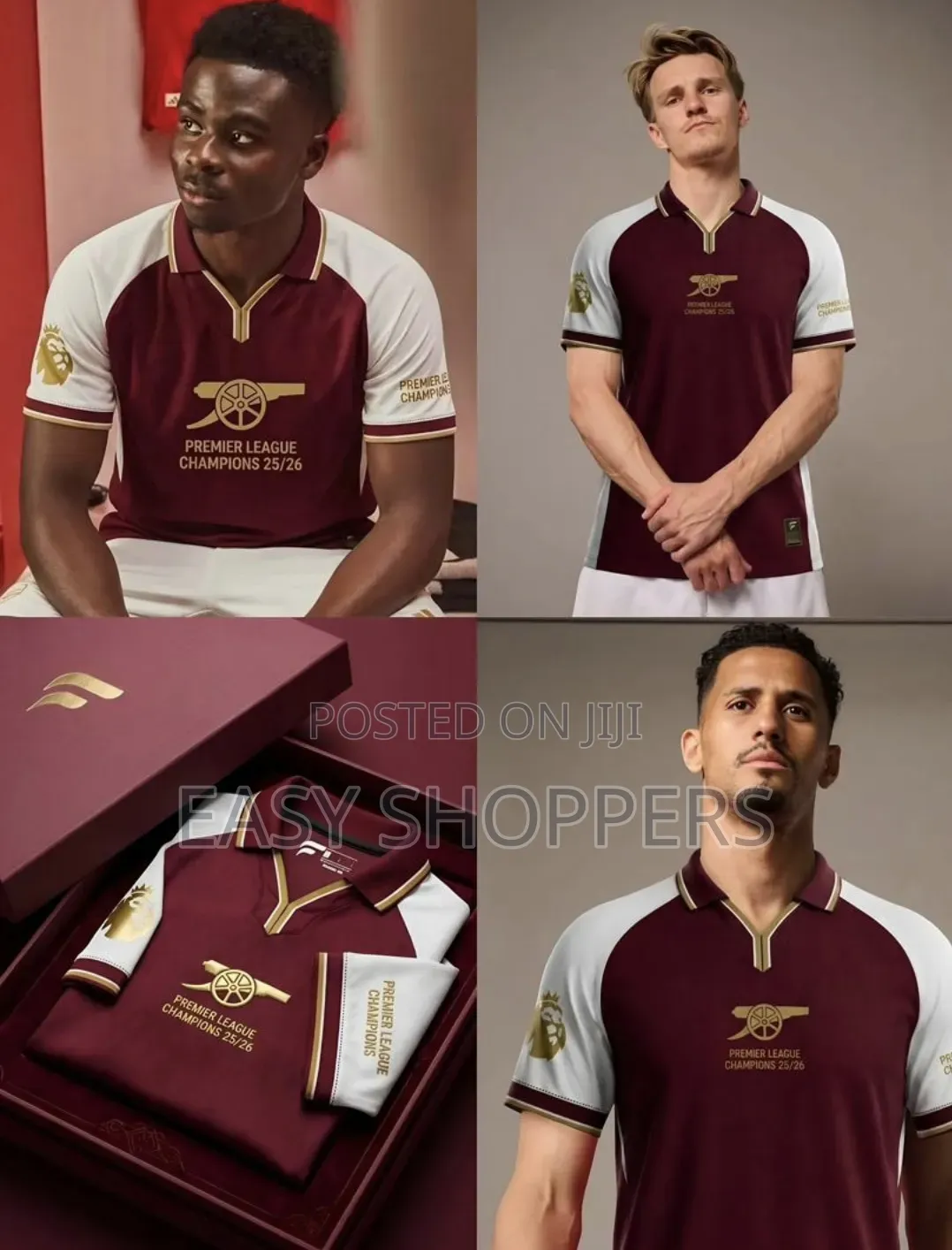 Arsenal 2025/26 Premier League Champions Custom Tribute Jersey