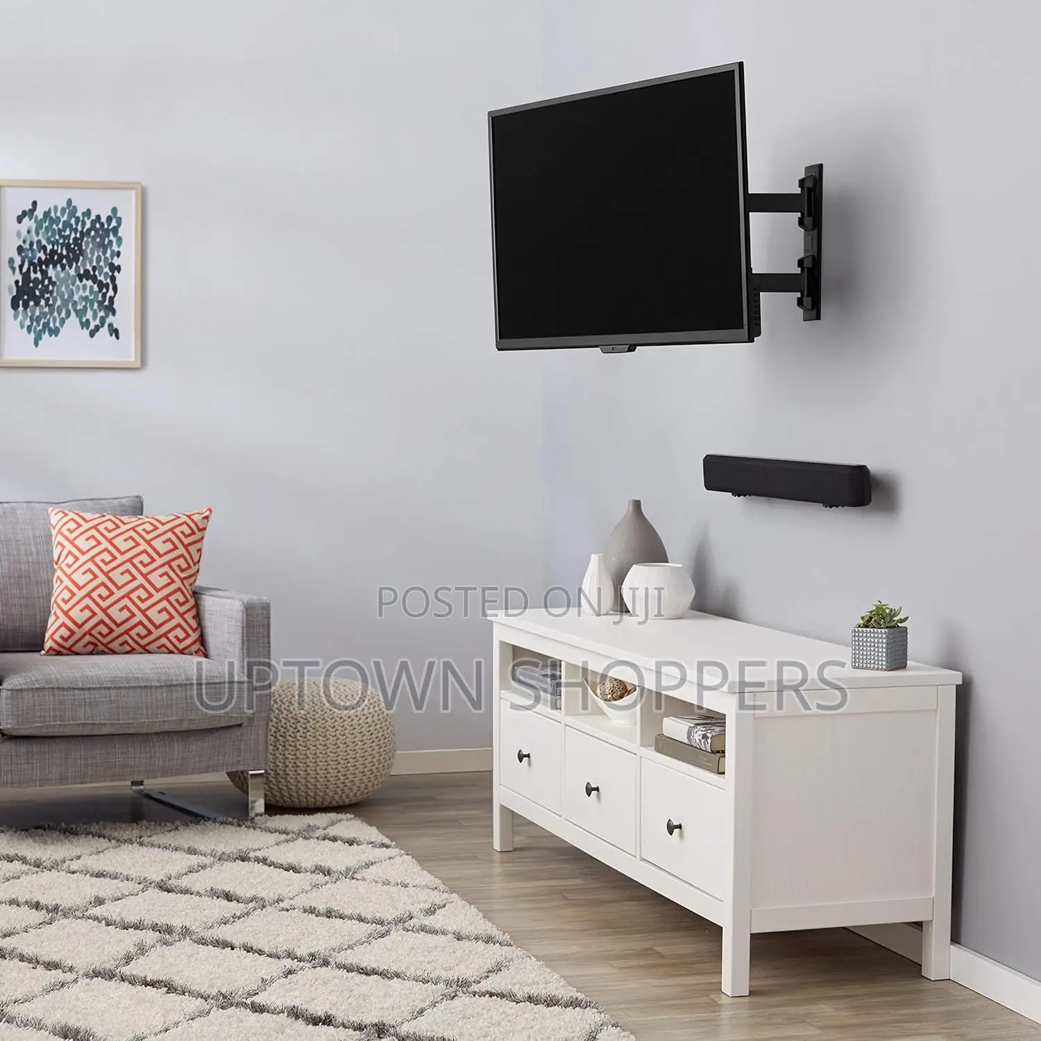 Full Motion Tv Wall Mount, With Swivel and Tilt, for 26" to 55"