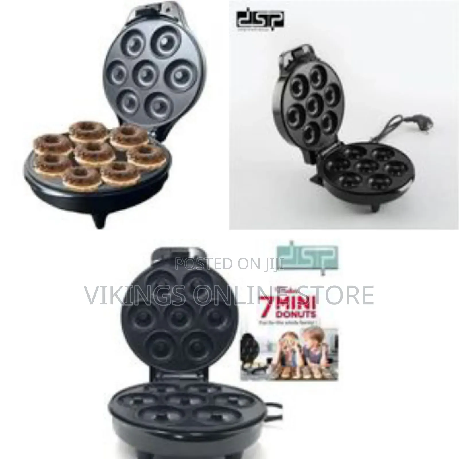 DSP Professional 1000w Non-Stick Donut Maker (Model: Kc1308-Multicolor